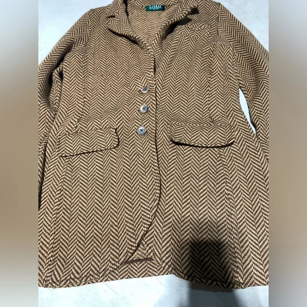 Lauren Ralph lauren petite cardigan brown - Picture 3 of 13